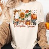 Pumpkin Season T-Shirt, Fall Sunflower Coquette Bow Autumn Tee | OrnamentallyYou - 4 of 4
