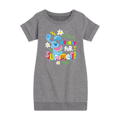 - Blue's Clues & You! - Hooray for Summer Graphic Short Sleeve Fleece Dress