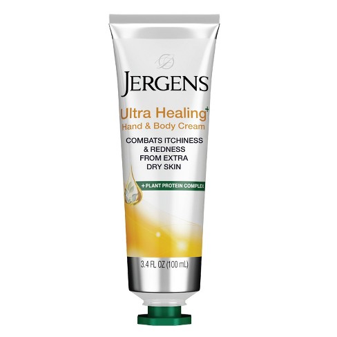kondensator skandaløse Happening Jergens Ultra Healing Hand And Body Lotion, Dry Skin Moisturizer With  Vitamins C, E, And B5 Scented - 3.4 Fl Oz : Target