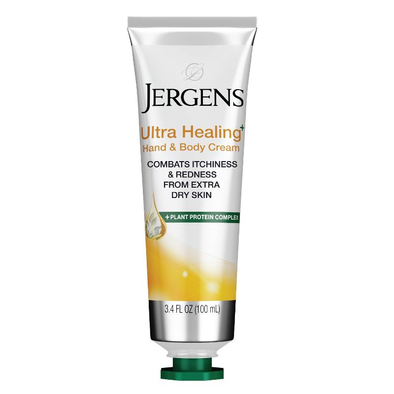 Jergens Ultra Healing Hand and Body Lotion, Dry Skin Moisturizer with Vitamins C, E, and B5 Scented - 3.4 fl oz, 1 of 9