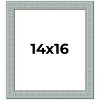 PosterPalooza | Refined Blue Picture Frame - UV Acrylic, Foam Board Backing, Hanging Hardware - 2 of 4