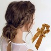Unique Bargains Solid Color Ribbon Scrunchies 1 Pc - 2 of 4