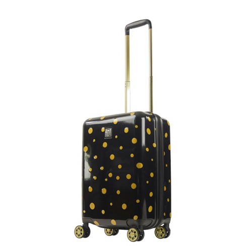 Ful 31 in. White Luggage Impulse Mixed Dots Hardside Spinner