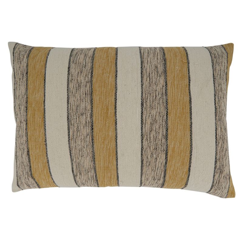 Saro Lifestyle Saro Lifestyle Cotton Pillow Cover With Striped Design, 1 of 4