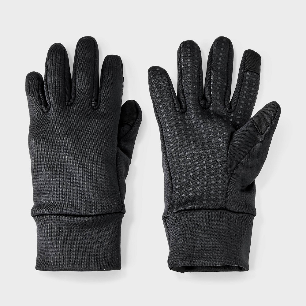 Kids' Palm Grip Running Glove - All In Motion™ Black Onyx 4-7