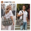 Unique Bargains Vintage Canvas Multiple Pockets Crossbody Bag Fits 13 Inch Laptops - 2 of 4