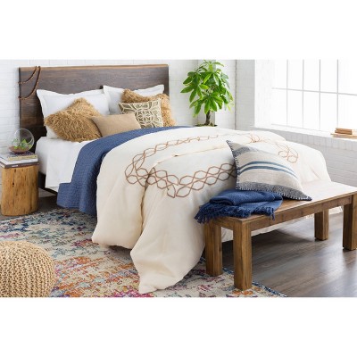 Harput 5'3" x 7'3" Red and Multi-Color Synthetic Area Rug