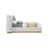 Meridian Furniture,Jardin Cream Boucle Fabric Twin Bed - 4 of 4