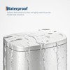 13 Gallon / 50 Liter Metal Kitchen Trash Can with Lid, Large Rustproof Garbage Can for Kitchen, Step-on Trash Bin with Inner Bucket - 4 of 4