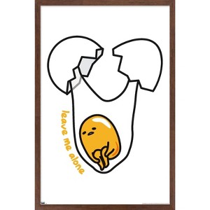 Trends International Gudetama - Leave Me Alone Framed Wall Poster Prints - 1 of 4