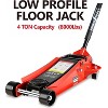 Hydraulic Floor Jack Dual Pump, Quickly Lifting Low Service Jack, for Cars, Trucks - 2 of 4