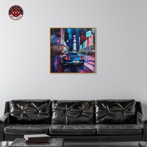 Notoriart Night Drive Sports Drive Car Wall Art Framed - 1 of 4