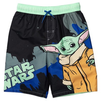 Star Wars The Mandalorian The Child Big Boys Swim Trunks Bathing Suit ...