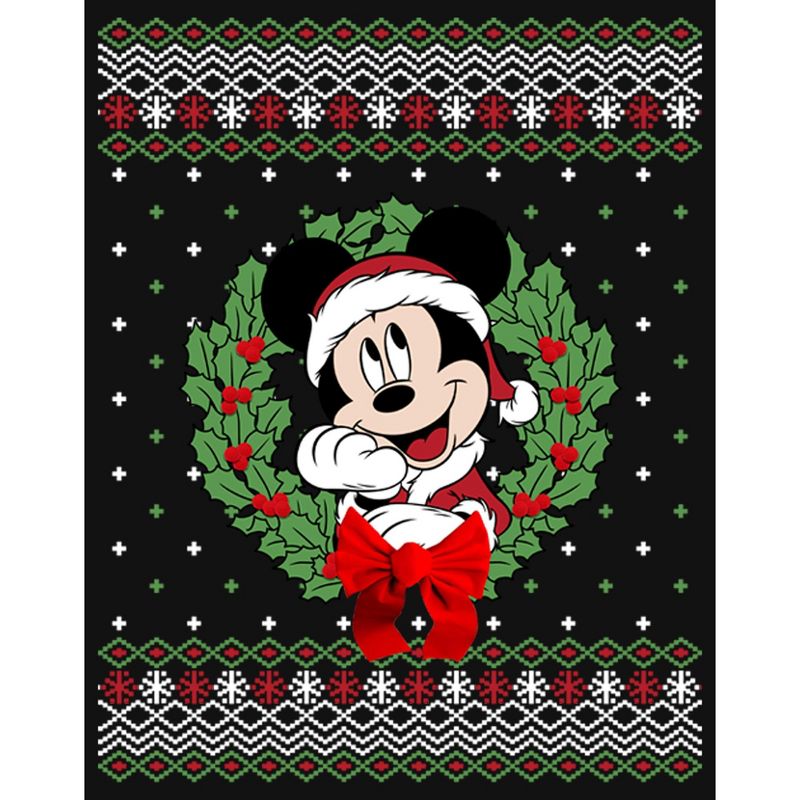Girl's Disney Mickey and Friends Ugly Sweater T-Shirt, 2 of 5