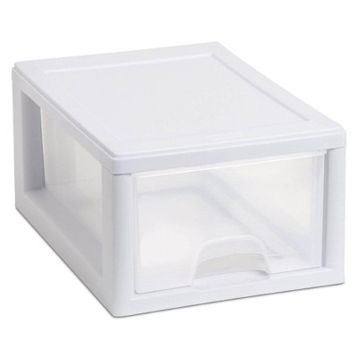 Sterilite 6 Quart Stacking Storage Drawer, Stackable Plastic Bin Drawer ...