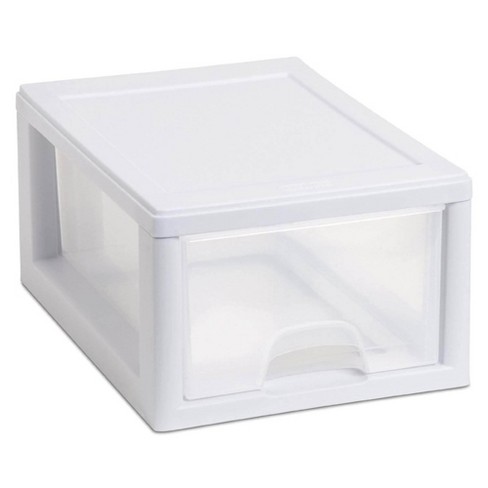 Sterilite Small Box Modular Stacking Storage Drawer Container Closet - image 1 of 4