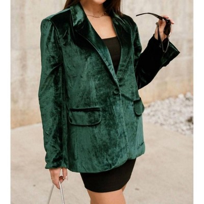 Women's Juliana Velvet Blazer - Her Entire Name Says Grace