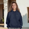Dalix Butterfly Embroidery Washed Hoodie Sweatshirt Hoodie Fleece Relaxed Fit Lounge Womens - 4 of 4