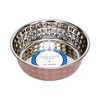 Country Living Set of 2 Hammered Stainless Steel Dog Bowls – Available in 2 Sizes & 4 Color Options - 4 of 4