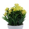 Unique Bargains Artificial Plants Pointed-Leaf Mum Plastic 3.94"x3.94"x7.87" 1 Pcs - 4 of 4