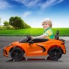 Ride on Sports Car, 12V Battery Powered Car for Kids, Licensed Corvette Kids Electric Car Toy, with RC, Visual Dashboard, Music - 3 of 4