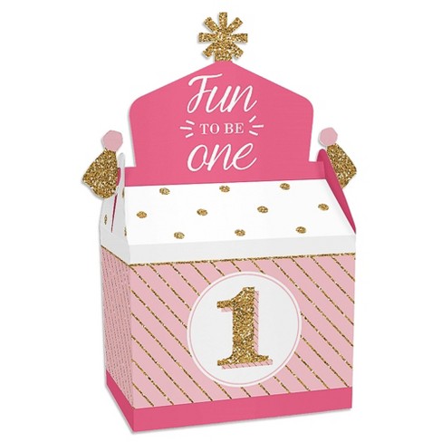 1st birthday favor store boxes