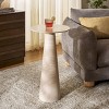 Nurem Tall Ceramic Side Table - ACC2900A - Beige Ceramic/Beige - Safavieh - 2 of 4