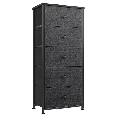 REAHOME Dresser for Bedroom 8 Drawers Dresser Fabric Dresser Chest of  Closets Storage Units Organizer Tower Steel Frame Wooden Top Living Room  (Rustic