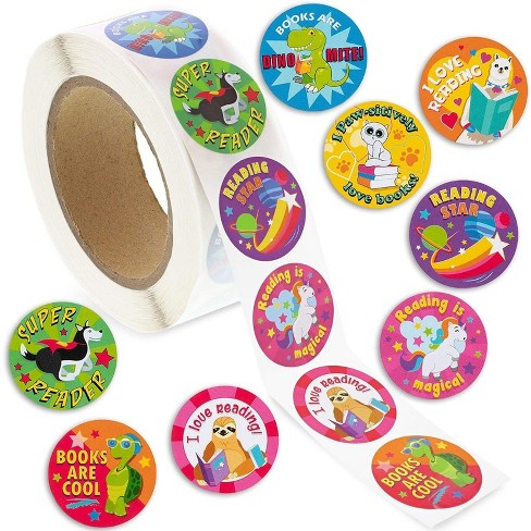 500 Stickers/Roll Stickers Reward Encouraging Stickers Children  Inspirational Kindergarten Primary School Little Red Flower Cute