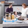 Unique Bargains Carbon Steel Adjustable Rotating Rack Pantry Lazy Susan Organizer 1 Pc - 3 of 4