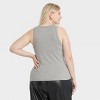 Women's Slim Fit Ribbed Tank Top - A New Day™ - 2 of 3