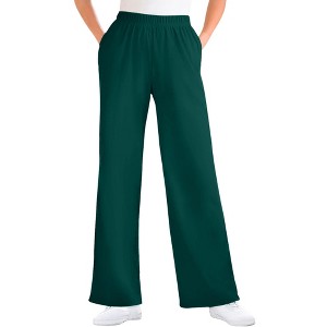 Woman Within Plus Size Tall 7-Day Knit Wide-Leg Pant - 1 of 4