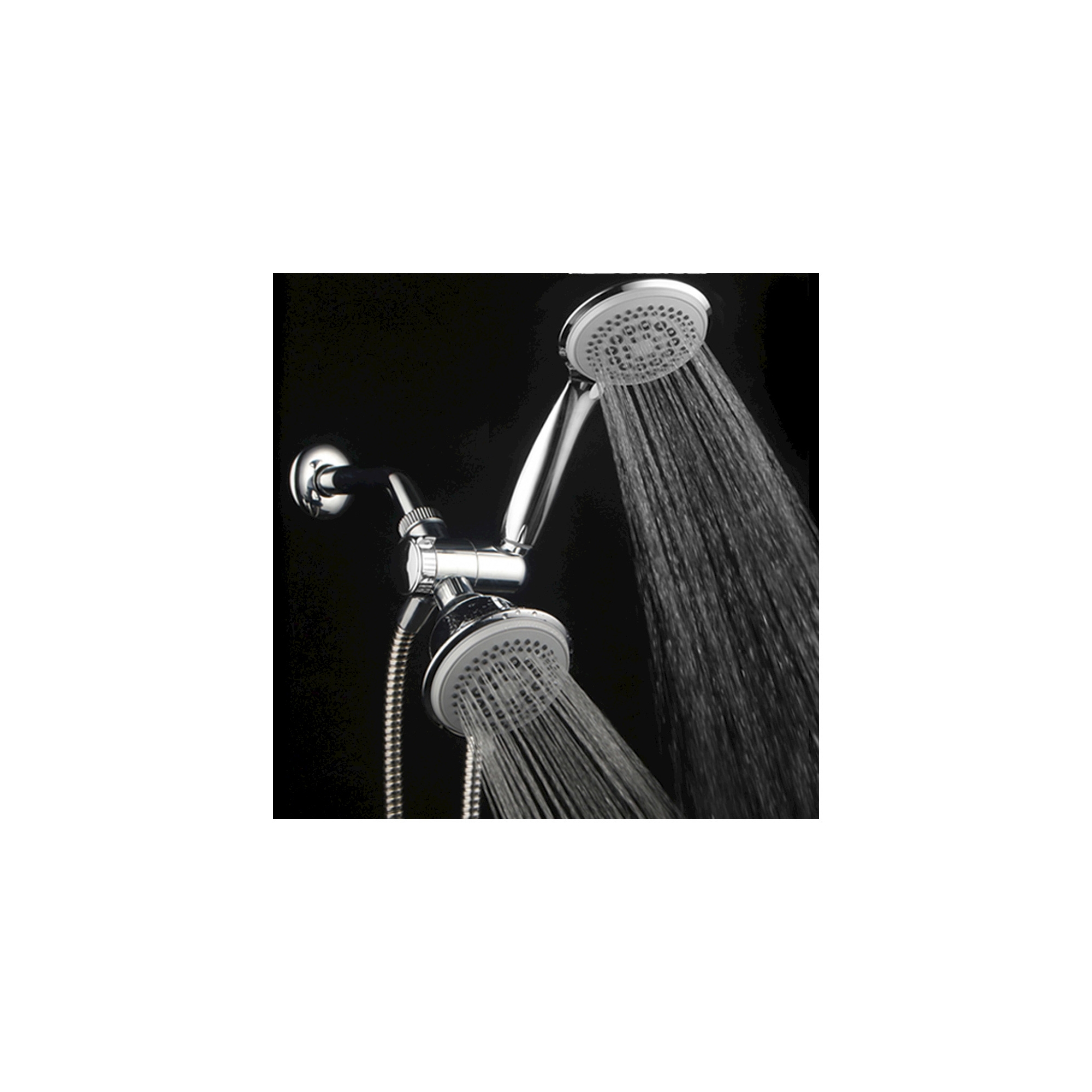 Dual Shower Head Ultra - Luxury Combo Shower System Chrome - Dreamspa