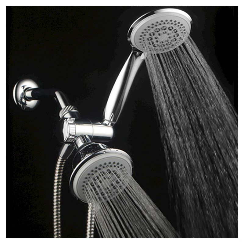 Dual Shower Head Ultra - Luxury Combo Shower System Chrome - Dreamspa, 1 of 9