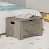 homfan Storage Chest, Wooden Storage Bench with Safety Hinges, Easy Assembly, Large Toy Chest for Entryway, Living Room, Bedroom - 4 of 4