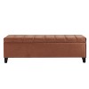 NicBex 50 Inch Storage Ottoman Bench Modern Velvet Bench with Button-tufted Waffle Design for Living Room, Bedroom, Entryway - 2 of 4