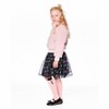 Deux par Deux Girl Organza and Mesh Skirt Black with Unicorn Print - 2 of 4
