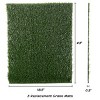 Pee Pads for Dogs - Set of 3 Replacement Turf Grass Mats for Potty Training - Dog Housebreaking Supplies for Puppies and Small Pets by PETMAKER - 2 of 4