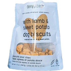 Dexypaws Lamb & Sweet Potato Dog Biscuits 12oz - Natural Pet Treats - 1 of 4