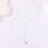 Snowflake Necklace for Women by Ginger Lyne Simulated Moonstone CZ Sterling Silver Christmas Jewelry Gift - 4 of 4