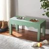 Lilith Double Pet Feeder - Removable Stainless Steal Bowls - Cat/Dog - PET5702 - Safavieh Pets - 2 of 4