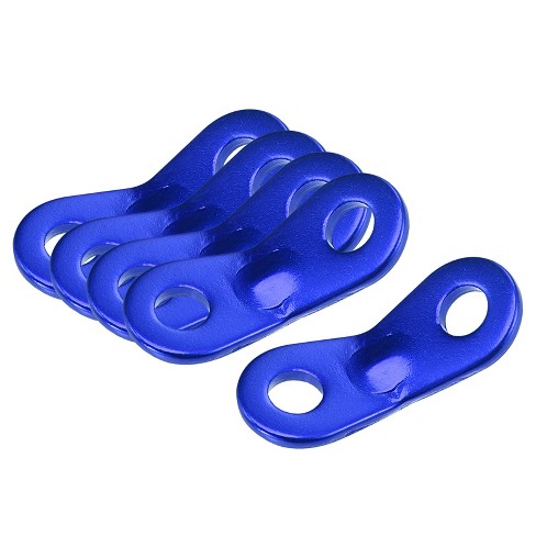 Unique Bargains Aluminum Rope Tensioner Tent Cord Adjuster for Outdoor  Camping Hiking Travel Blue 12 Pcs
