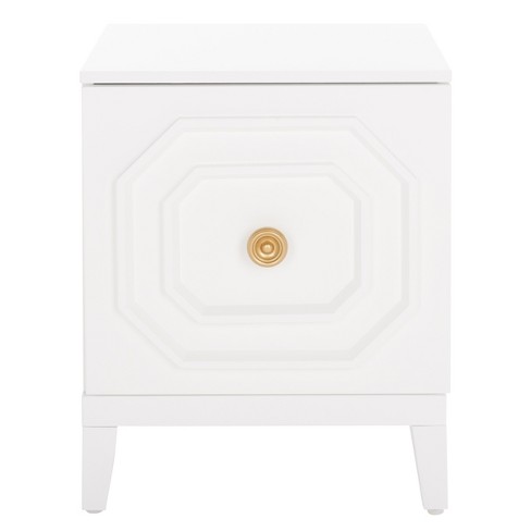 Riya 1 Door Nightstand - White - Safavieh - image 1 of 4