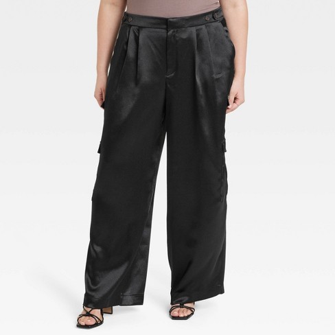 Women's Cargo Graphic Pants - Black 3x : Target