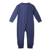 Owlivia Bamboo Footless Pajama, Baby Romper - Navy - 4 of 4