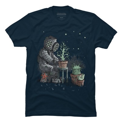 Men's Design By Humans Coral Garden By moisescudero T-Shirt