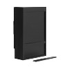 Kate & Laurel All Things Decor 15" Ori Rattan Wall Cabinet with Cubby Black - 3 of 4