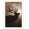 HomeRoots Elk Sunrise White Framed Print Wall Art - 4 of 4