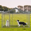 Large Outdoor Dog Kennel Enclosure Cage Fence with Roof - 4 of 4