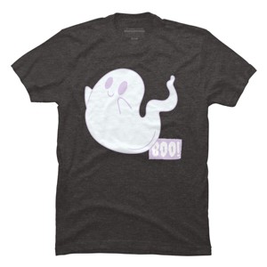 Men's Design By Humans Boo Cute Ghost Halloween cute design By BoogieCreates T-Shirt - 1 of 4